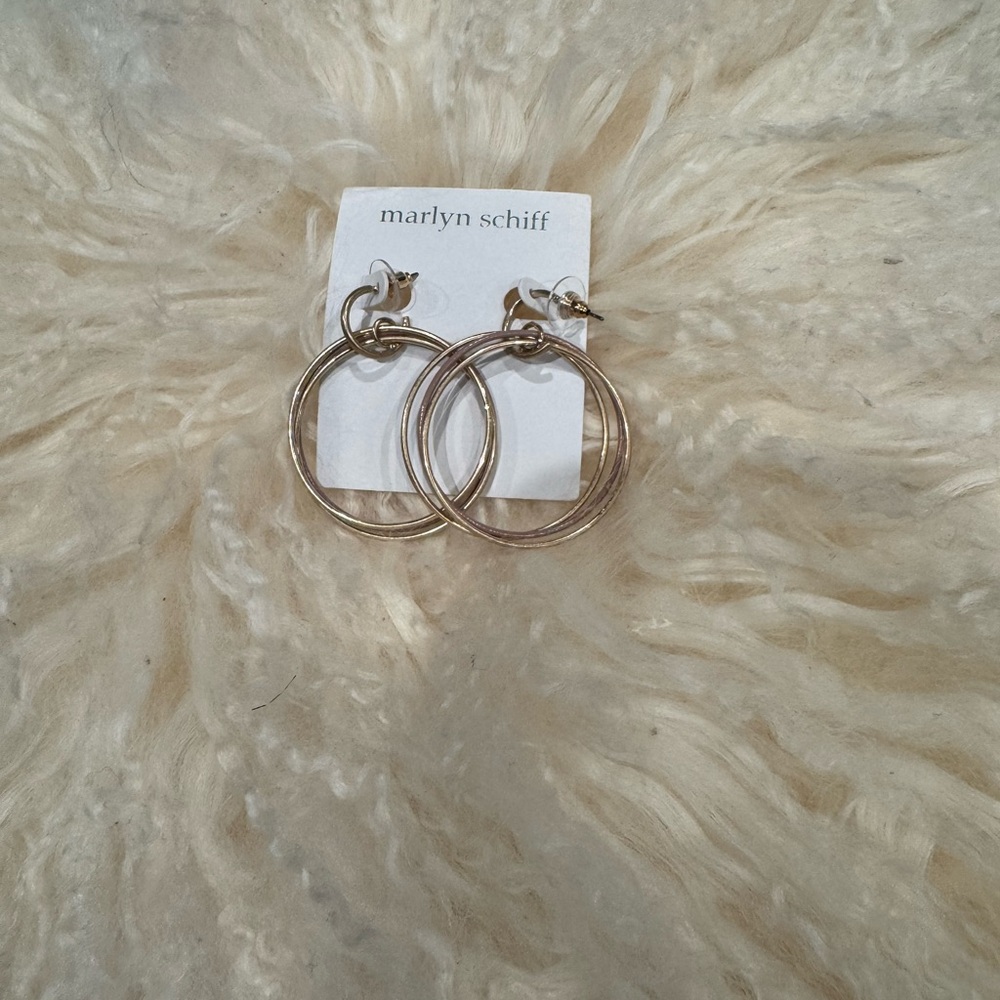 Marlyn Schiff Gold Hoop Earrings